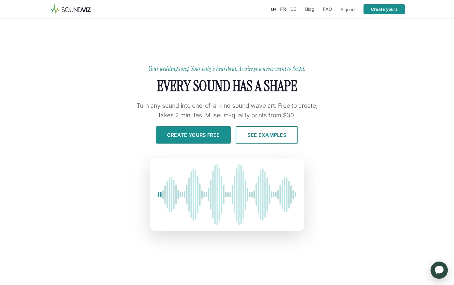 SoundViz 页面快照